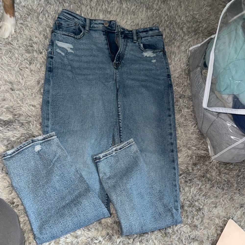 Straight leg jeans worn once!